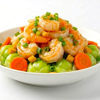 Shrimp and Baby Bok - Clear Garlic Sauce